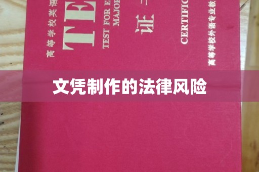 库车文凭制作的法律风险