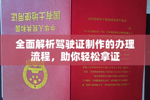 库车全面解析驾驶证制作的办理流程，助你轻松拿证