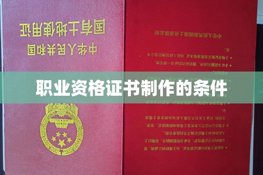 库车职业资格证书制作的条件