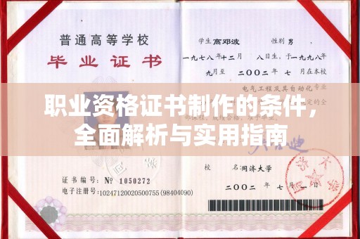 库车职业资格证书制作的条件，全面解析与实用指南