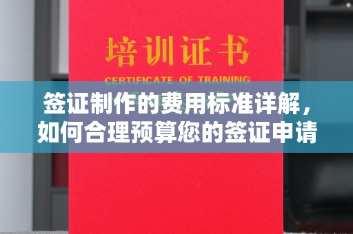 库车签证制作的费用标准详解，如何合理预算您的签证申请成本
